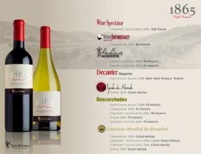 Очередная высокая оценка для вин San Pedro